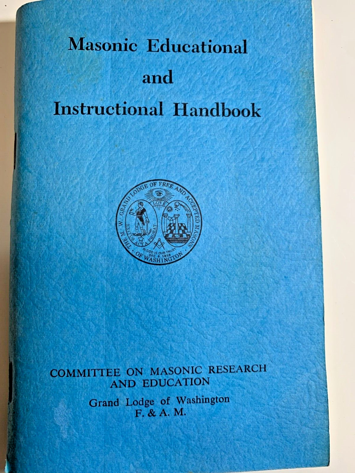 Vintage MASONIC Freemason Freemasonry Educational & Instructional Handbook MINT