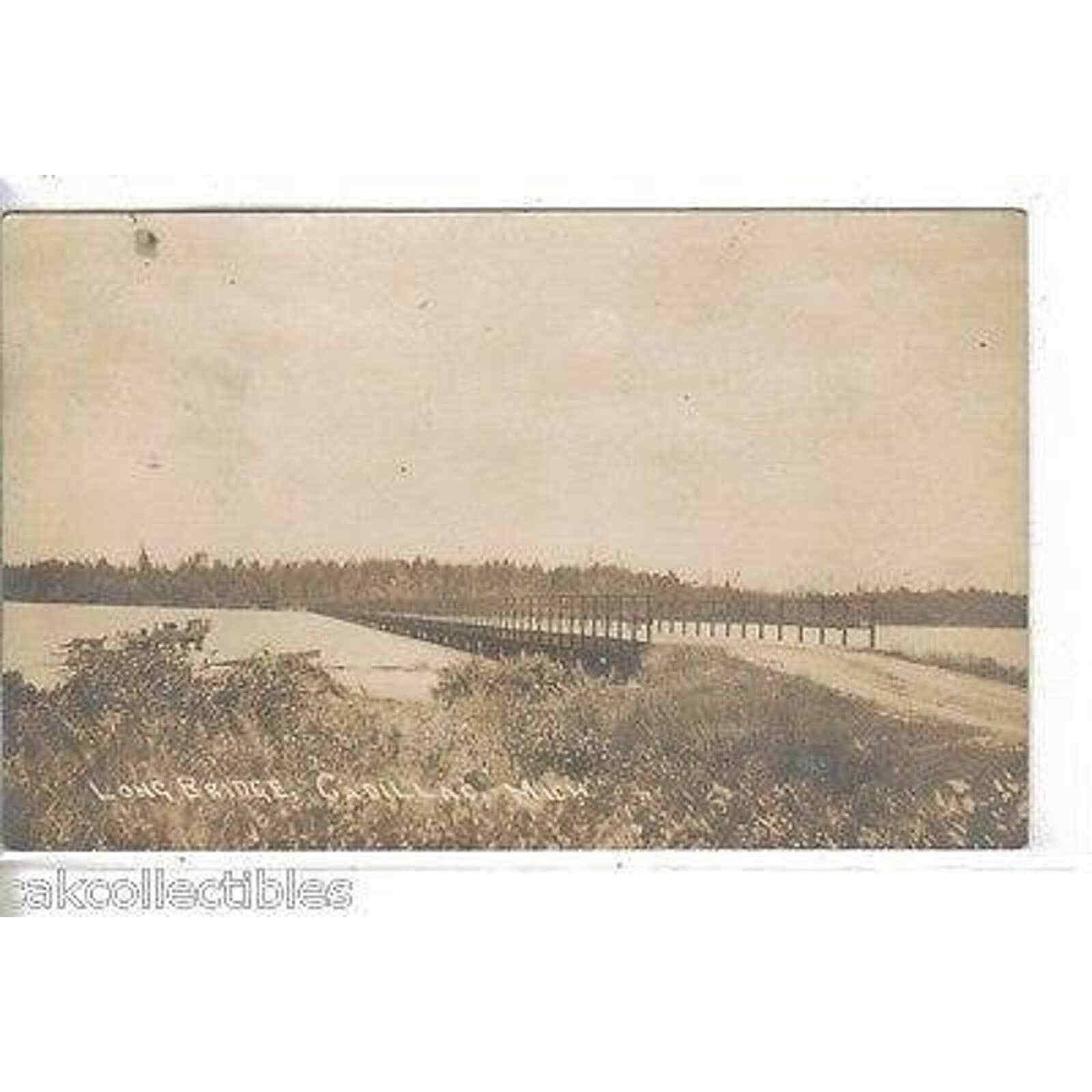 RPPC-Long Bridge-Cadillac,Michigan 1918