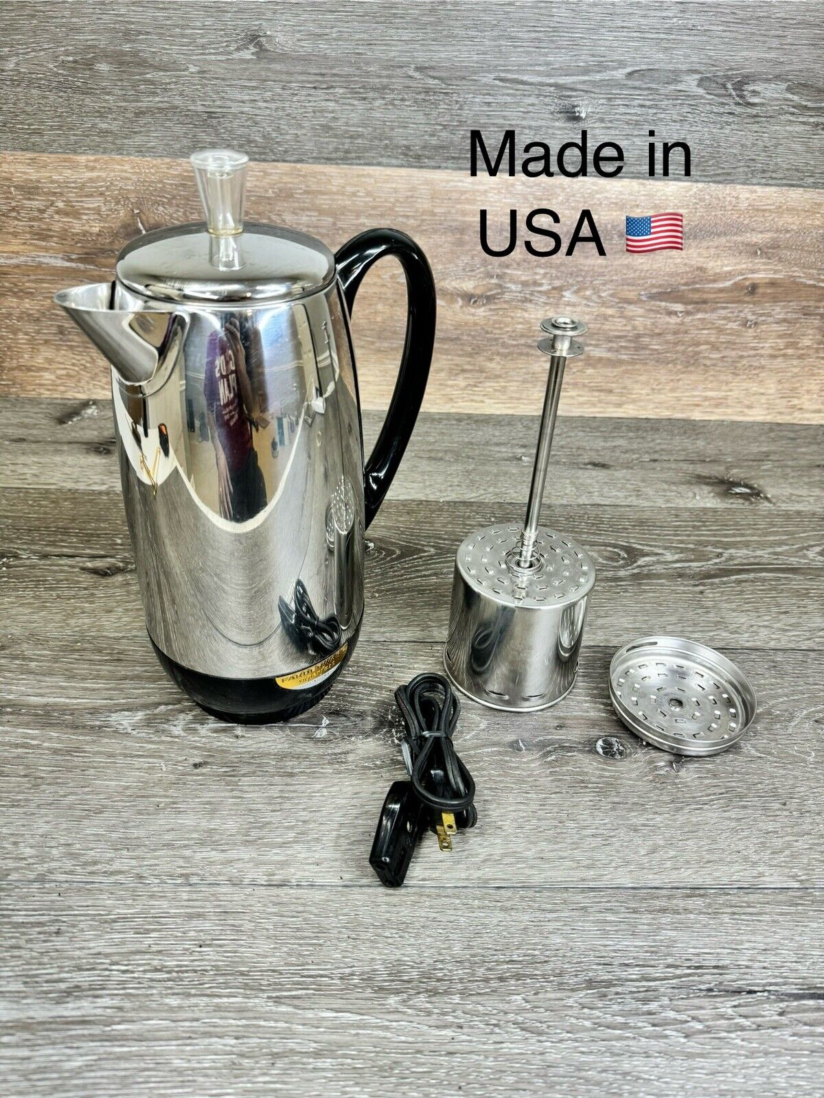 Vintage FARBERWARE Superfast Automatic Coffee Pot Percolator 12 Cup Model 142
