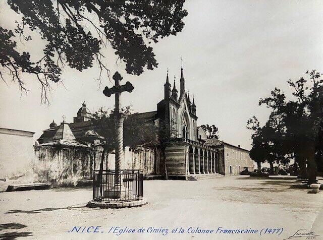 NICE - Church of Cimiez - silver print signed LUCARELLI - circa 1930 