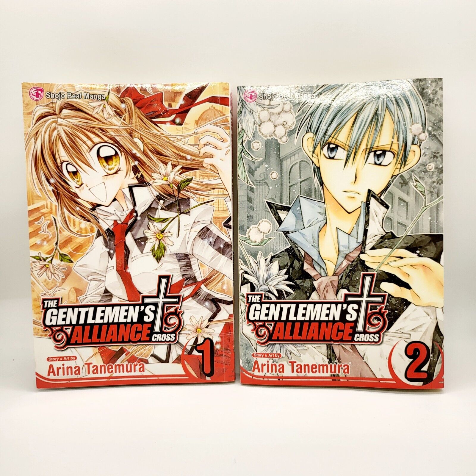 The Gentleman\'s Alliance Cross Shojo Beat Manga Volume 1 and 2 New With Poster