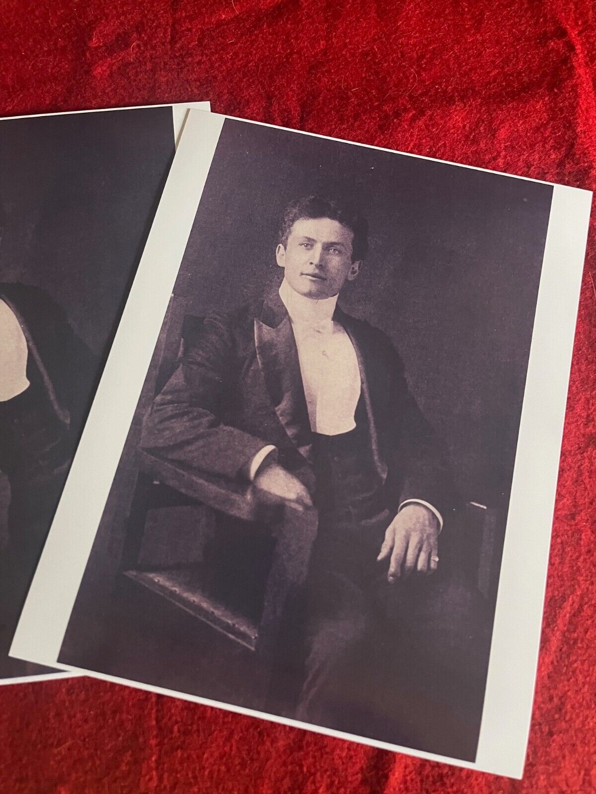 Harry Houdini, Reprint Photo, looking proud & Confident, like a King on a throne
