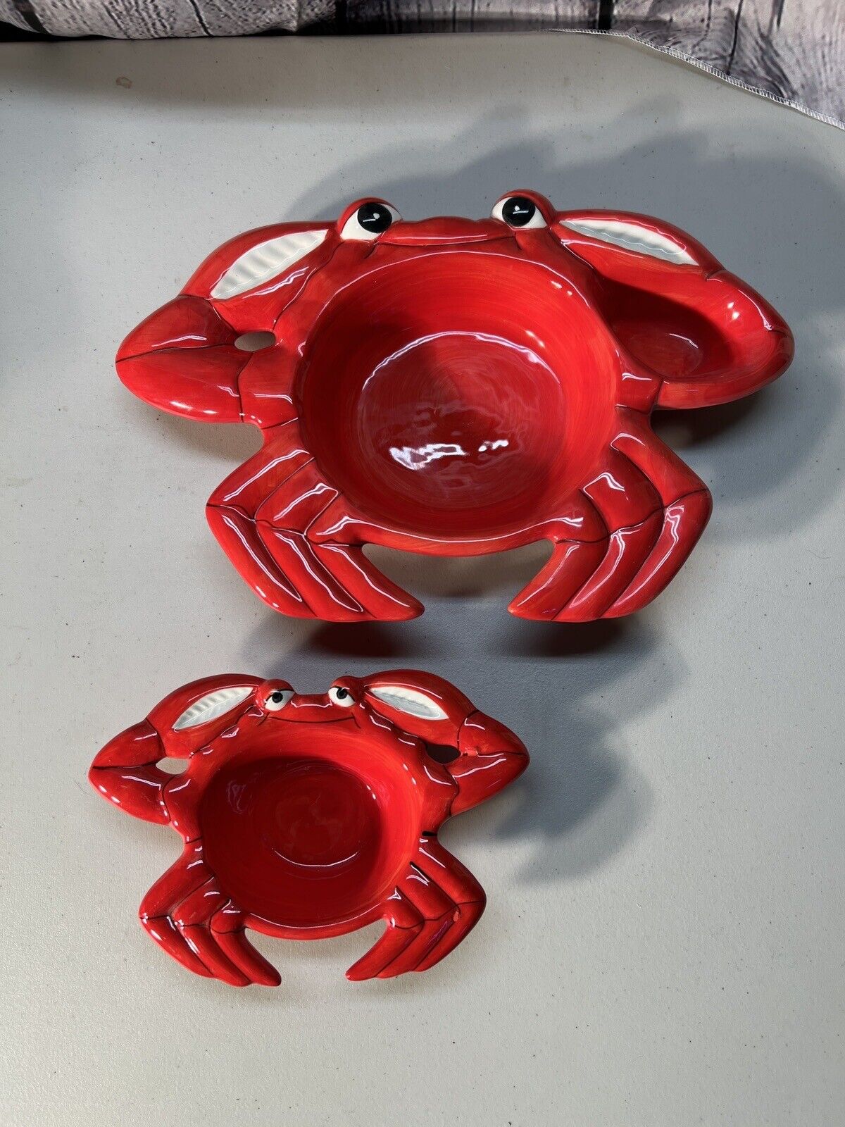 Crab Platter And Dip Dish, Vintage
