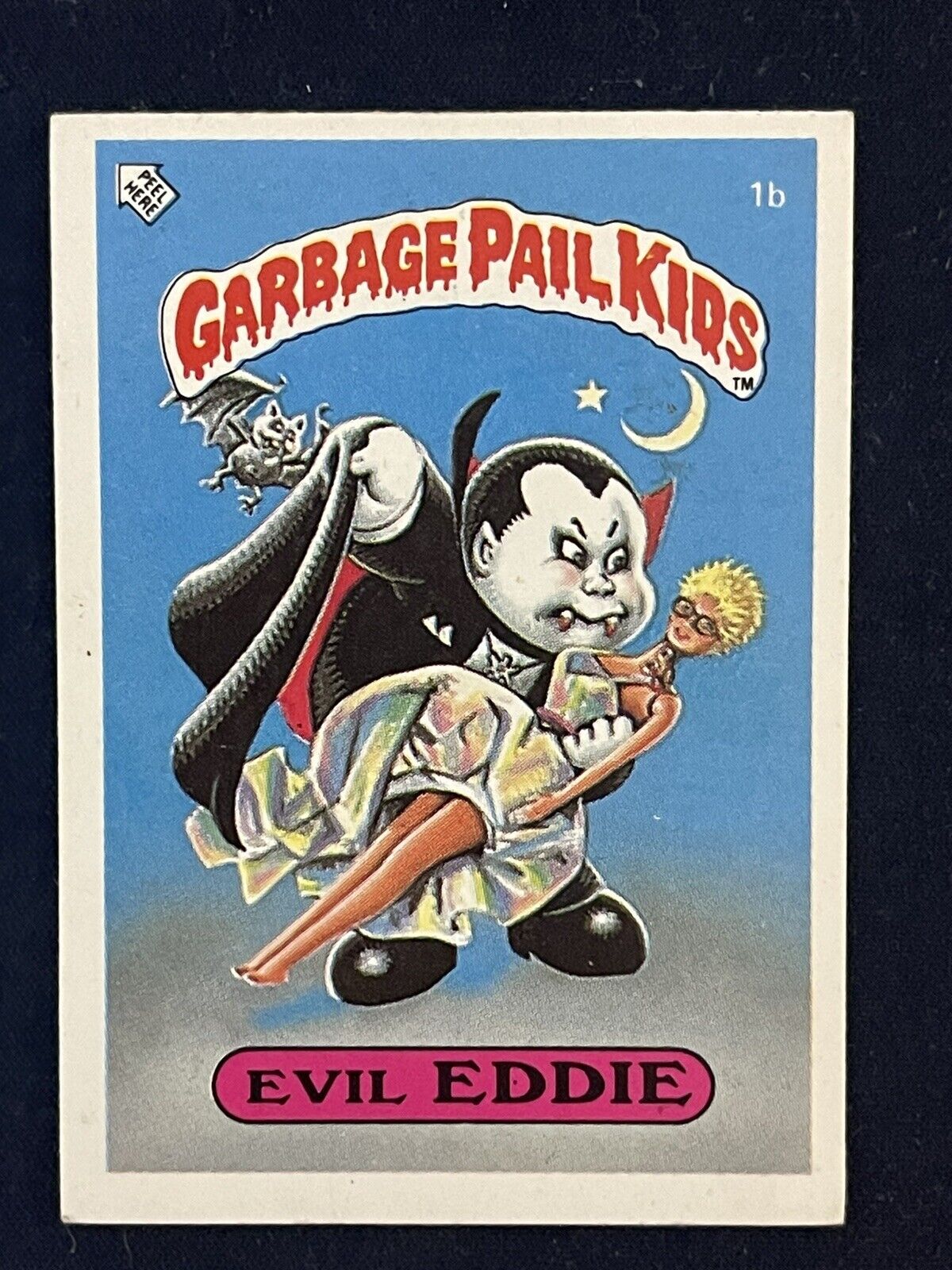 1986 Topps GPK Garbage Pail Kids Series 1 UK Evil Eddie #1b MINI