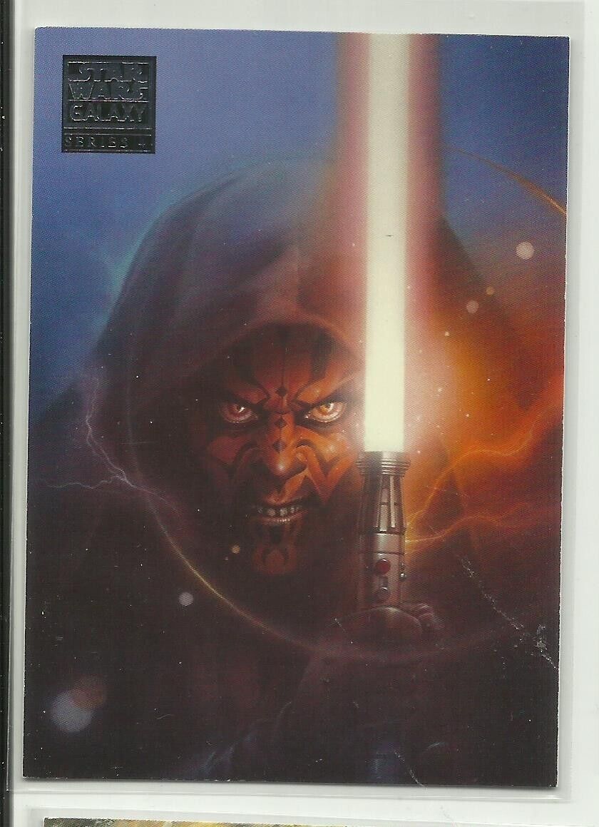 2009 Topps Star Wars Galaxy Series 4 Base Card # 80 The Fury of Maul