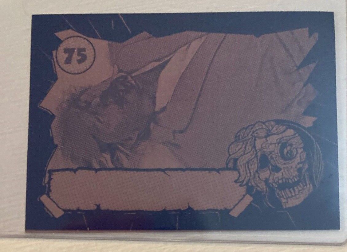 FRIGHT RAGS CREEPSHOW TRADING CARDS One-Of-A-Kind 1/1  PRINTING PLATE