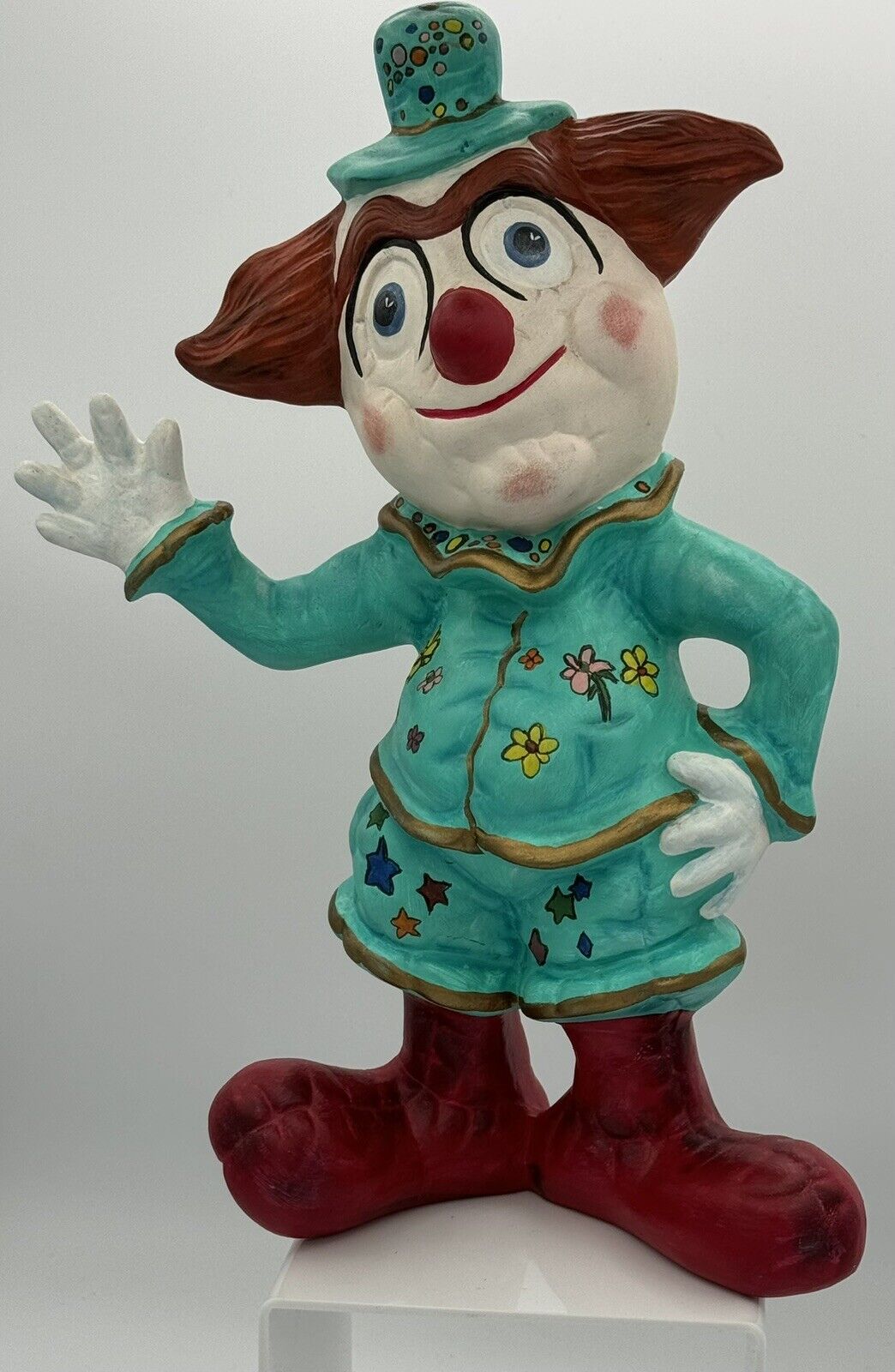 VTG 1994 Bozo The Clown Ceramic Figurine 12” Signed Lorr