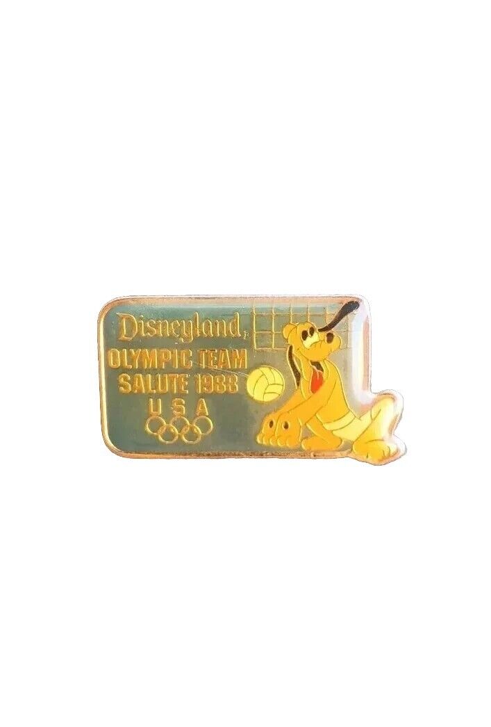 Disneyland Olympic Team - Pluto - Volleyball Retired Disney Pin 