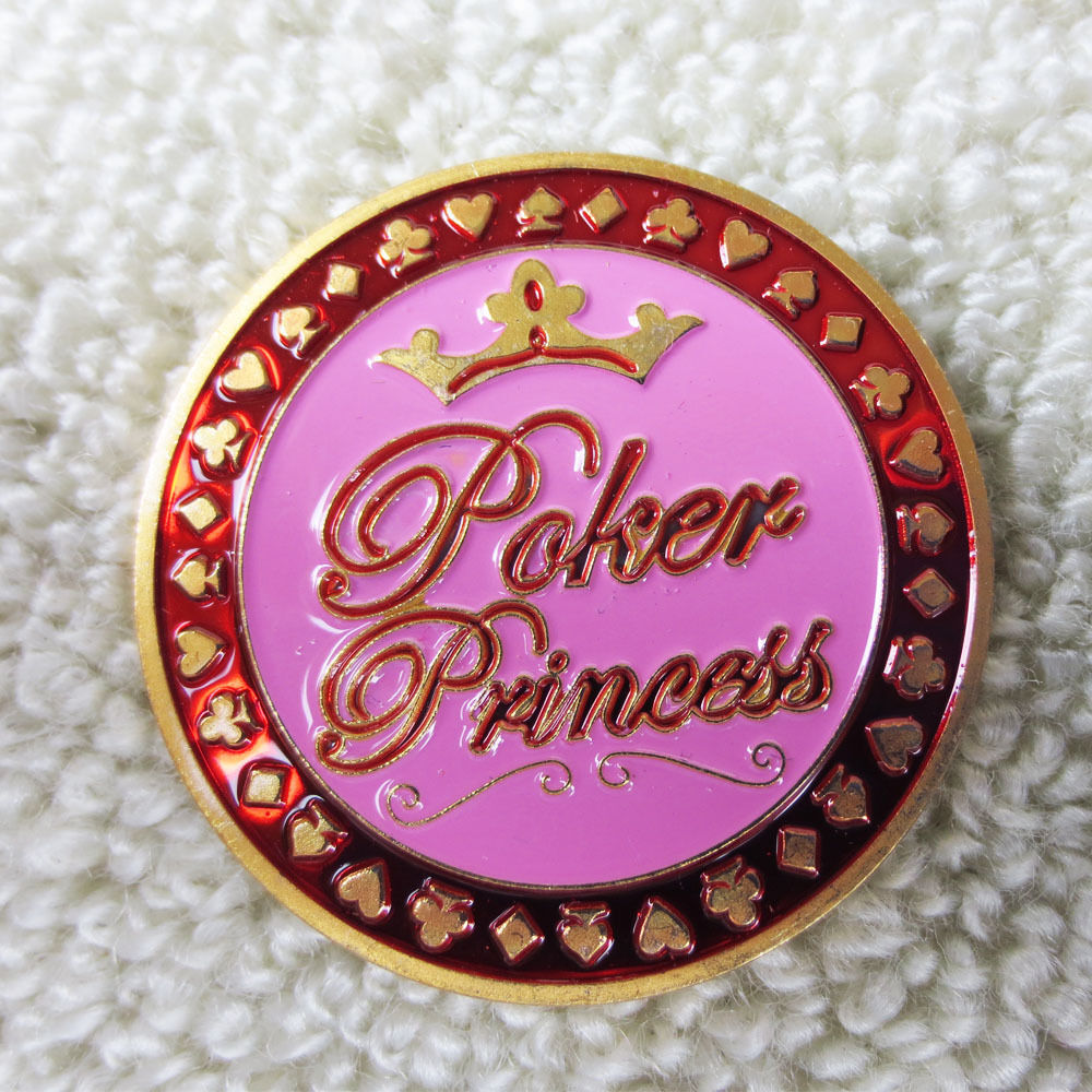 Poker Princess Solid Pink Card Guard Hand Protector US Seller