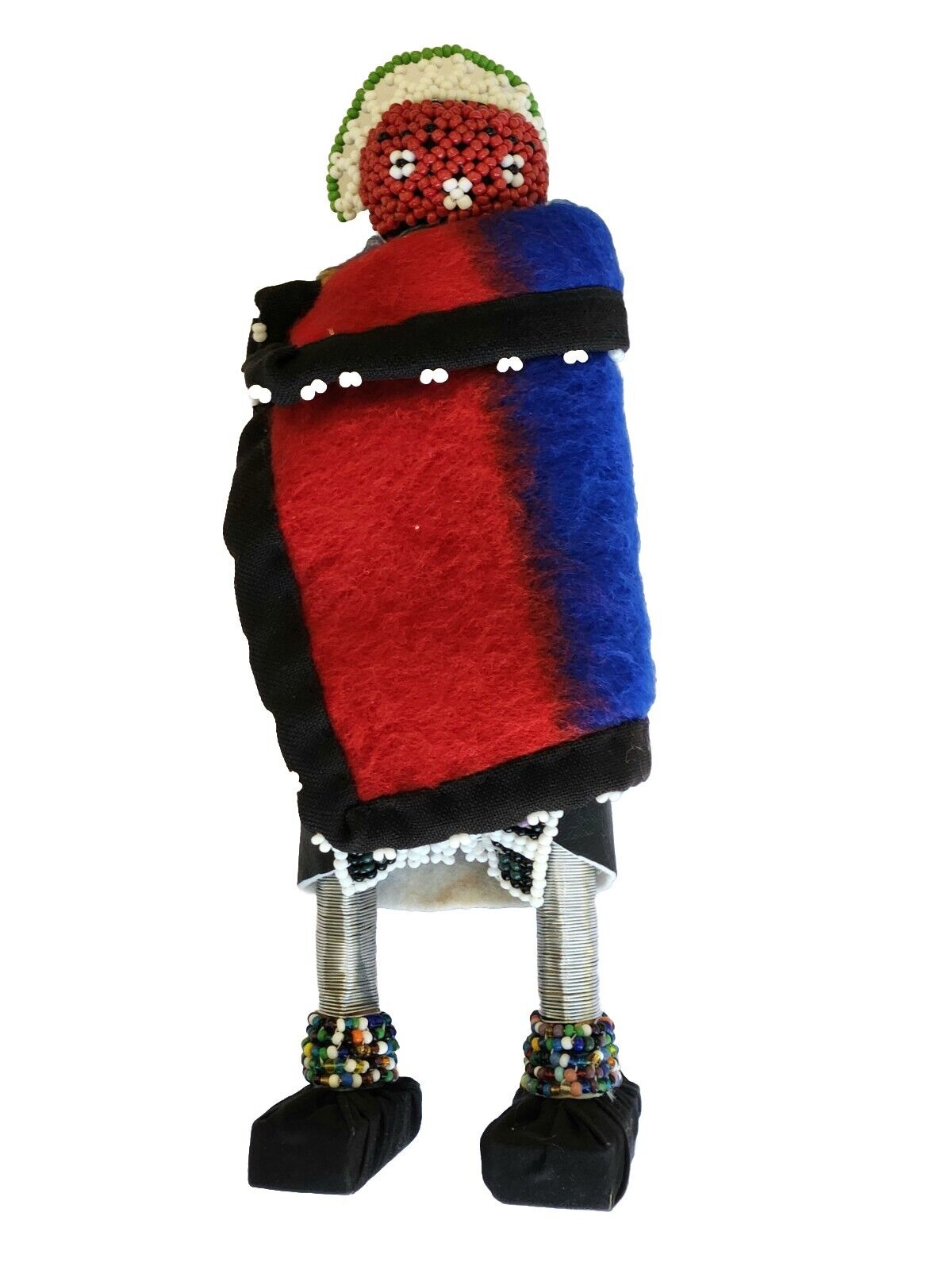 Beautiful Ndebele Beaded African Ceremonial Doll 10.5\