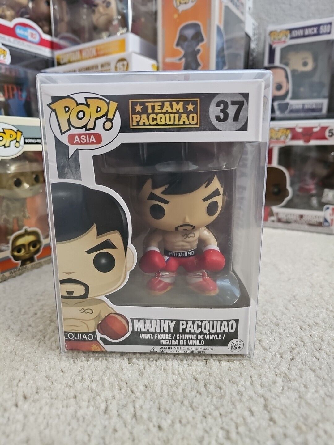 New Funko Pop Asia Team Pacquiao #37 Manny Pacquiao Vinyl Figure With Case