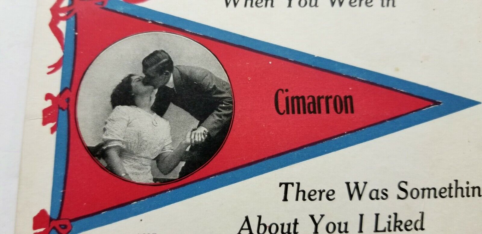 Antique 1914 SPANISH FLU Cimarron Kansas Quarantine COUPLE KISSING Sick Kids A4