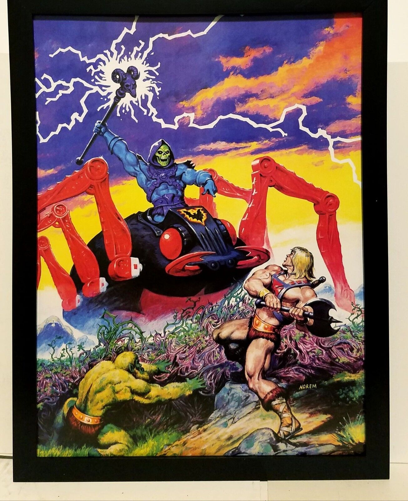 He-Man & Masters of the Universe by Earl Norem 9x12 FRAMED Art Print Poster