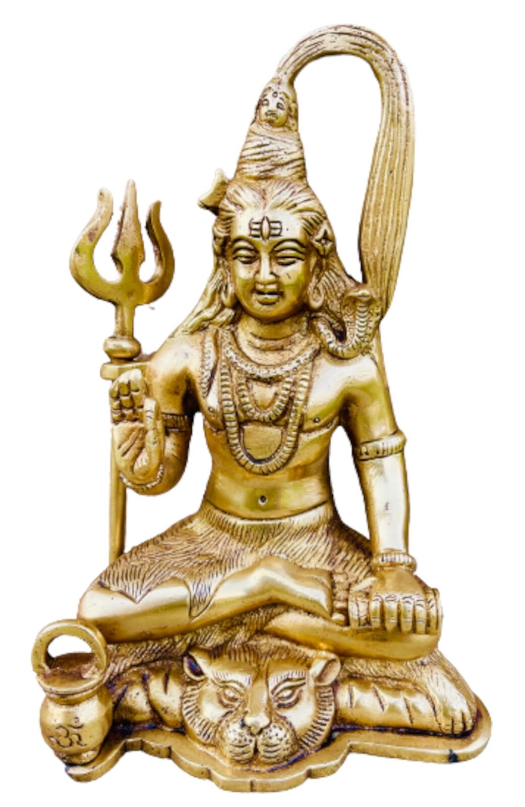Shiva Brass Idol Statue Hindu God 7 in Brass Shiva Statues Figurine Wedding R...