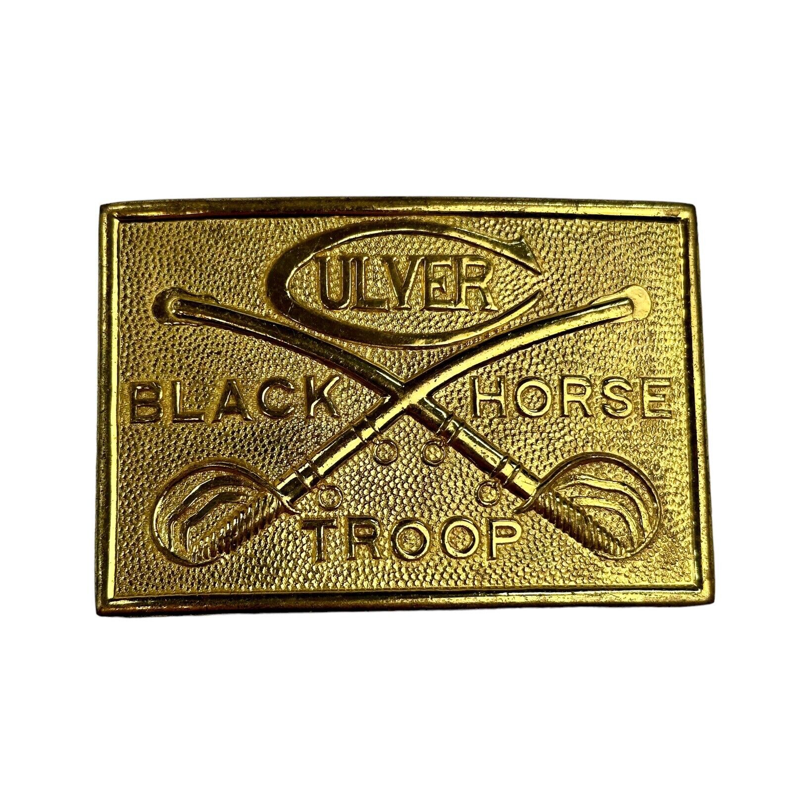 Original WW1/2 Era Culver Black Horse Troop W/Gilt Marked Robbins From 1892-1960