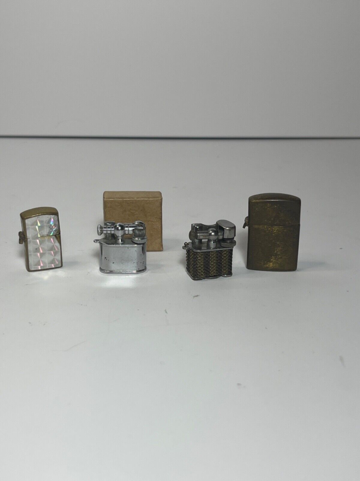 Lot Of 4 Vintage Mini Miniature  Cigarette Lighters  Japan