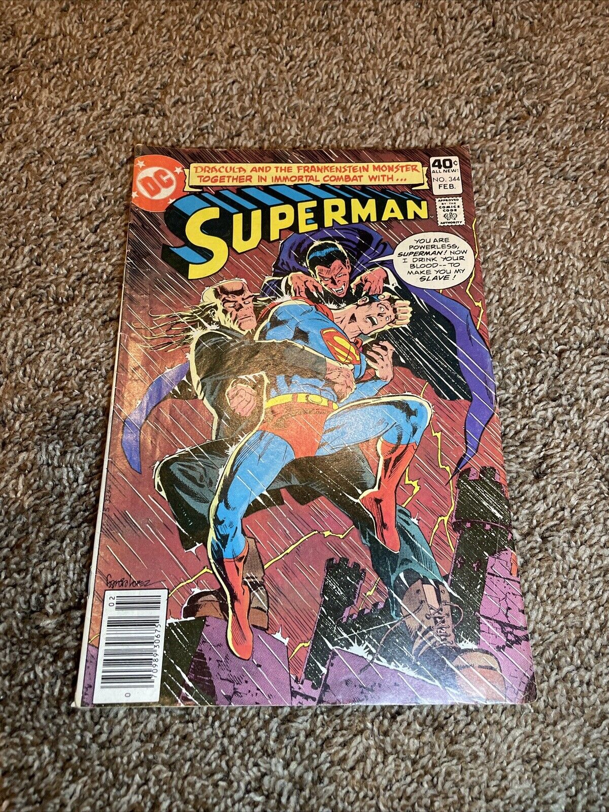 Superman #344 (1980, DC) Dracula & Frankenstein (make offers)