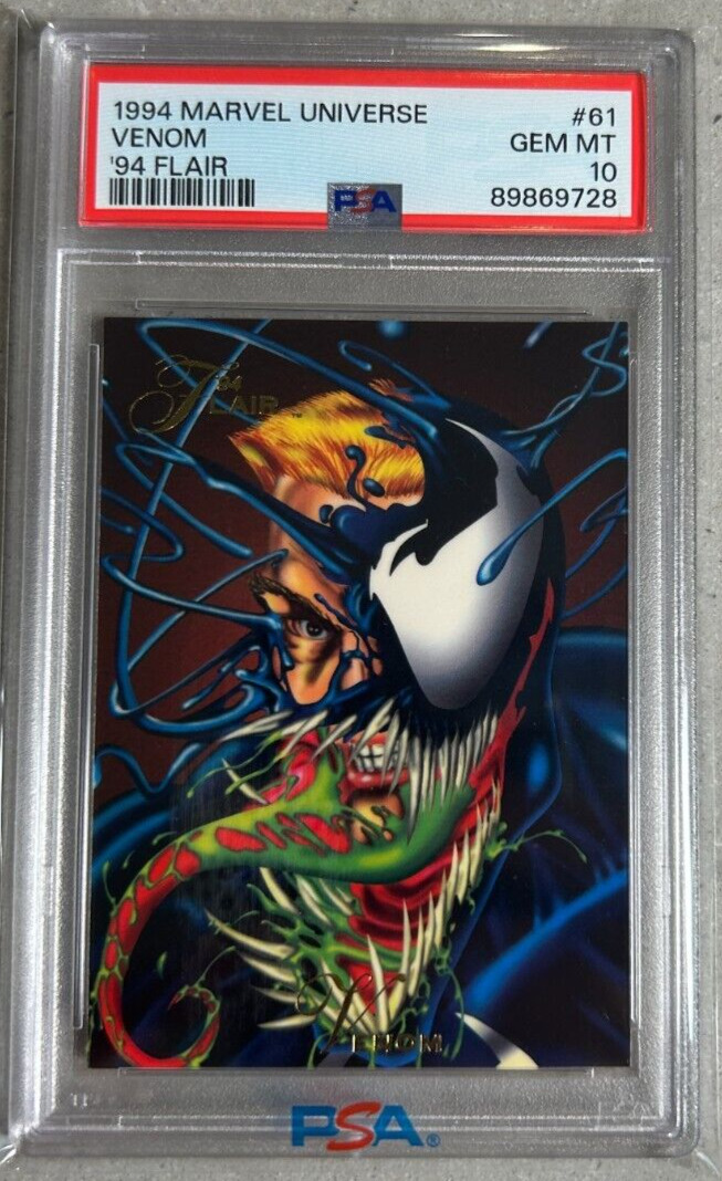 1994 Flair Marvel Universe Venom # 61 PSA 10 Newly Graded 