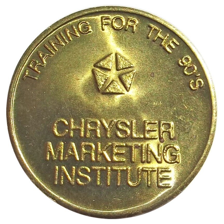 Michigan Token - Chrysler Marketing Institute, 1990s, Southfield MI, Auto/Car