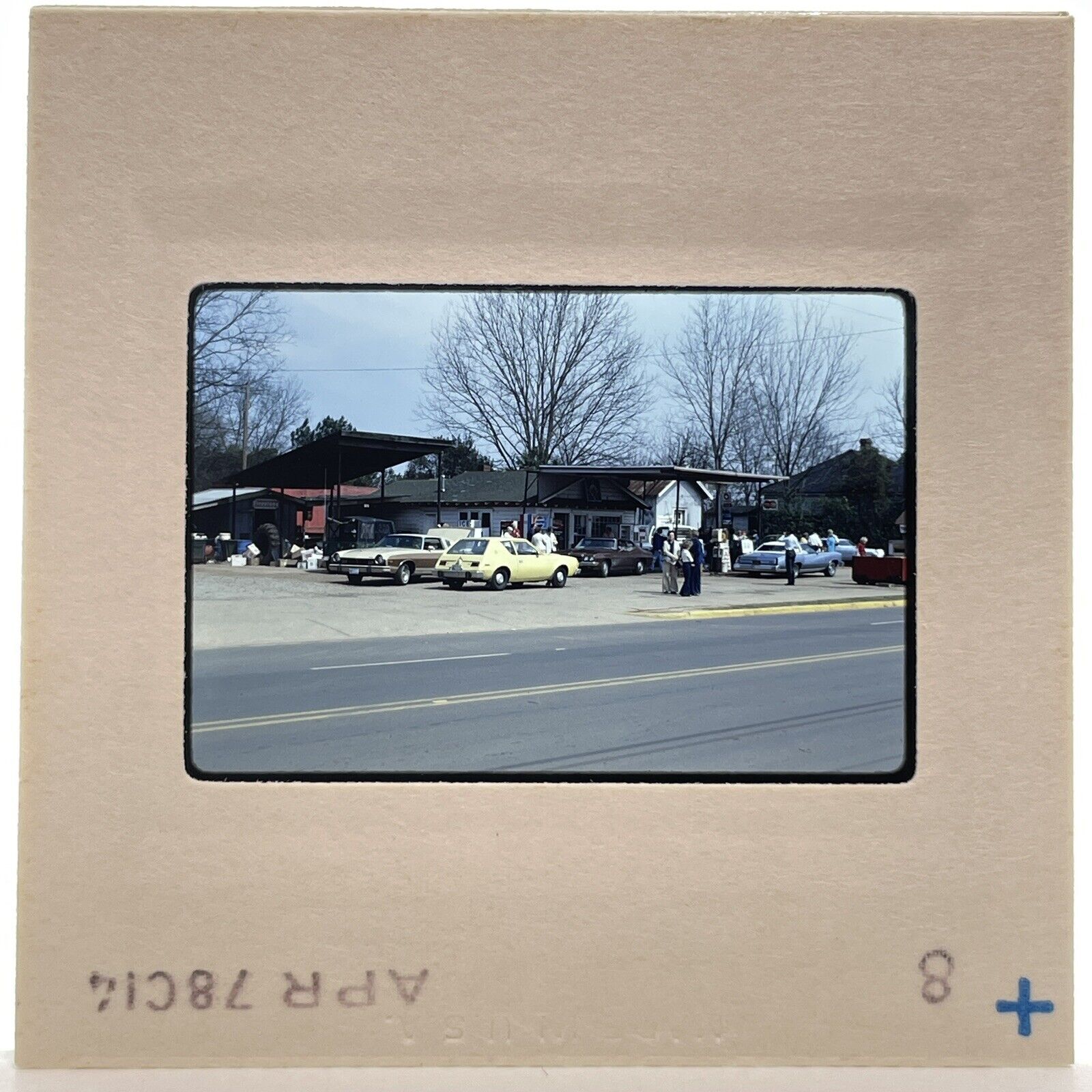Vintage 70s 35mm Slide Billy Carter’s Service Station Gas Station GA