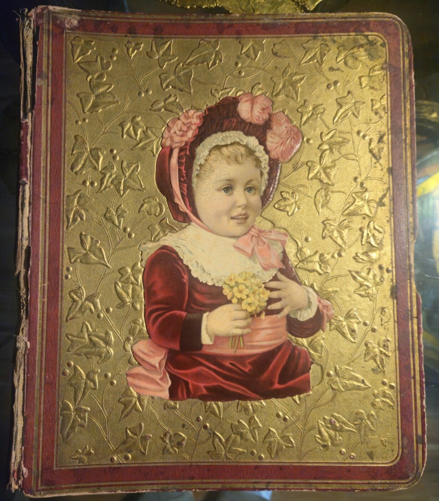 Antique 1880’s Victorian Scrapbook Trade Cards Die Cuts Many Advertisements