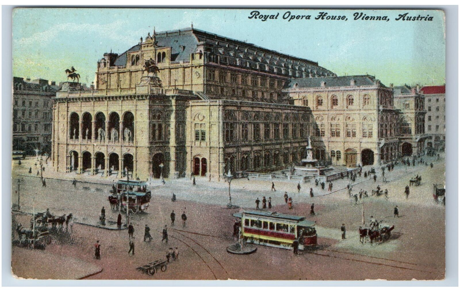 1912 Vienna, Austria Postcard-  ROYAL OPERA HOUSE VIENNA AUSTRIA