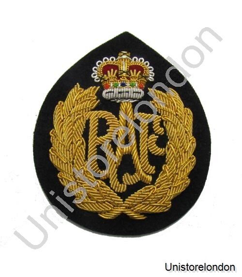 Badge RAF Band Badge Gold Wreath Crown R1178