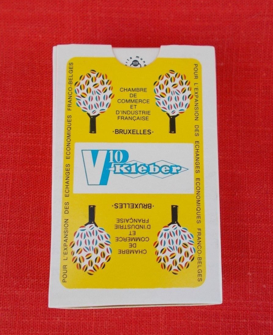 Vintage 1970\'s  Kleber tires V_10 Europe Playing Cards  Deck  Belgium