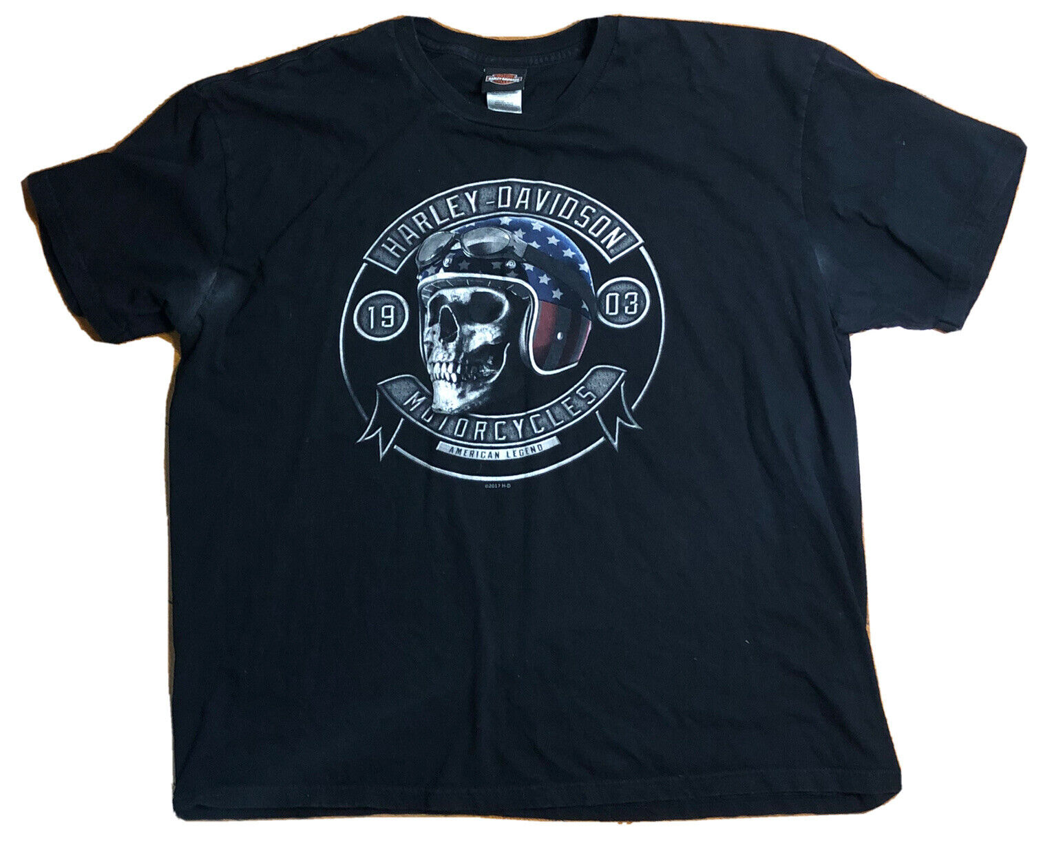 HARLEY DAVISDON MOTORCYCLES T-Shirt Men\'s SIZE XXL Twister City Wichita Skulls