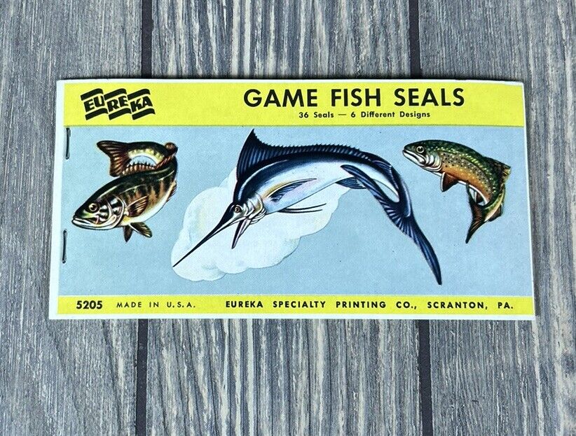 Vintage Game Fish Seals Eureka Specialty Printing 5205