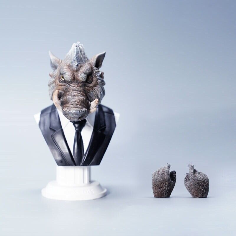 Mostoys 1:6 wild boar Head Figuer fit for 1/6 action figure Toy