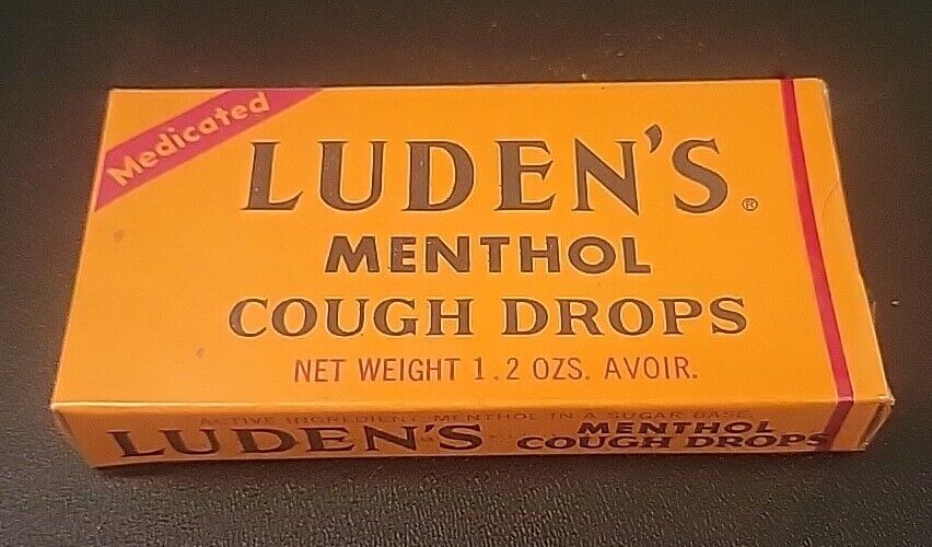 Vintage Luden\'s Menthol Cough Drops Box NOS