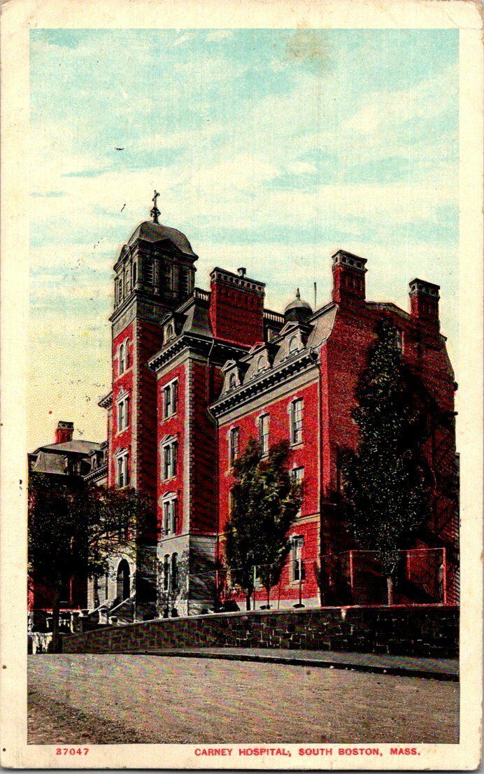 1910. CARNEY HOSPITAL. SOUTH BOSTON, MASS POSTCARD. SM14