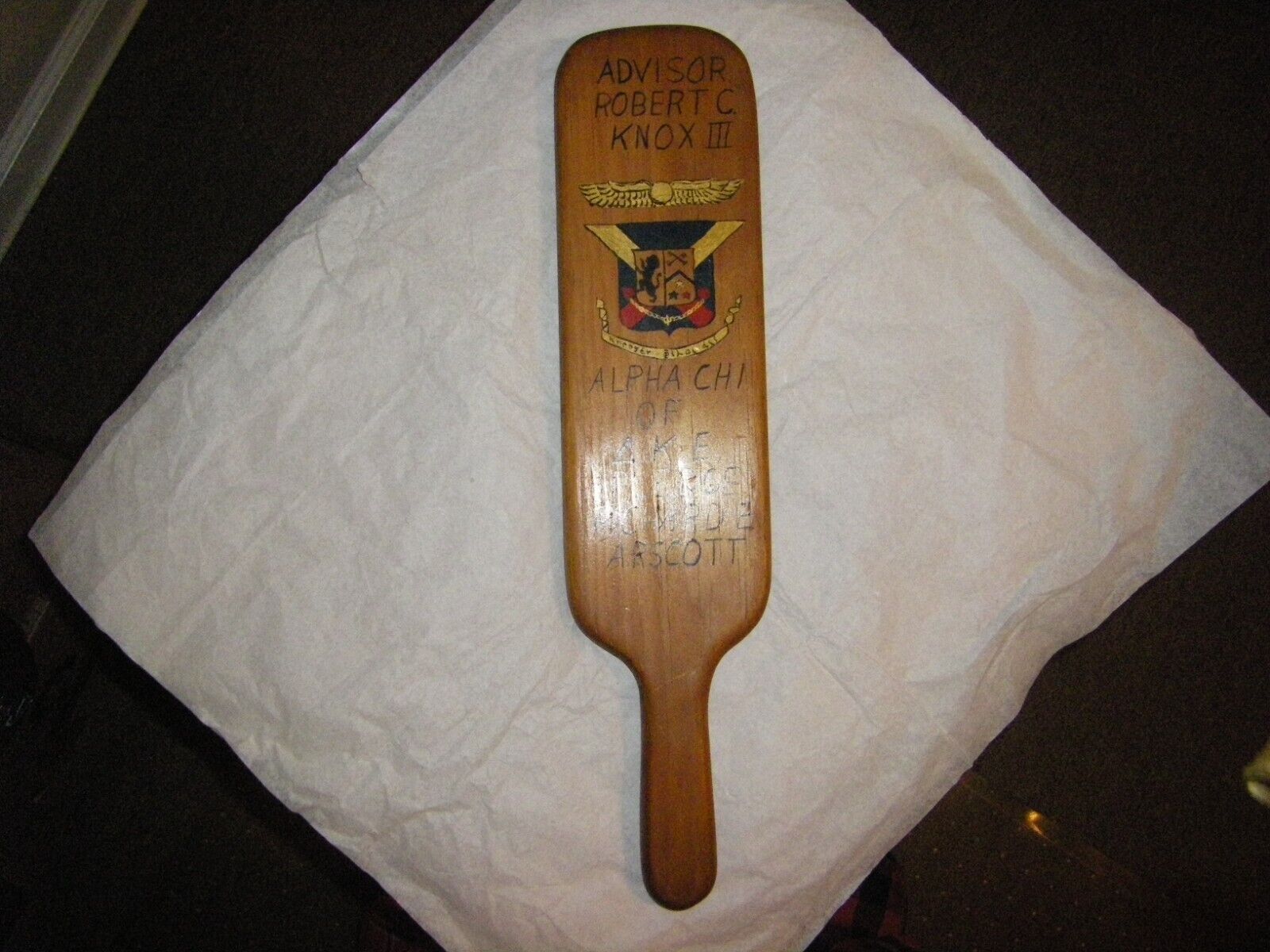 Vintage Fraternity Paddle Delta Kappa Epsilon