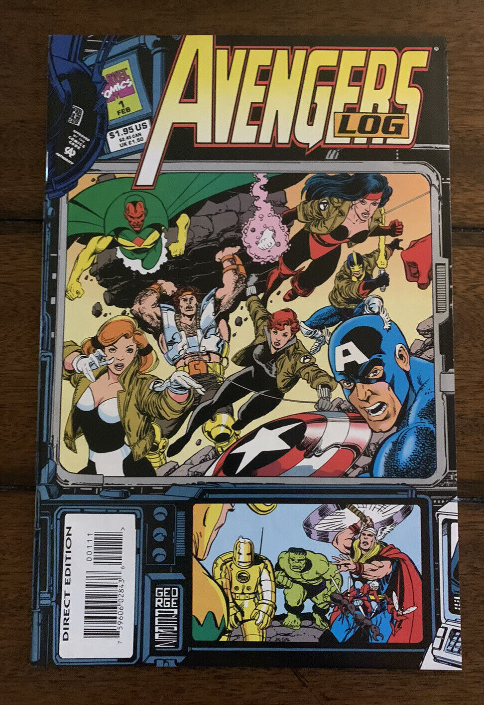 Marvel Comics Avengers Log #1 1995 NM Bagged Boarded