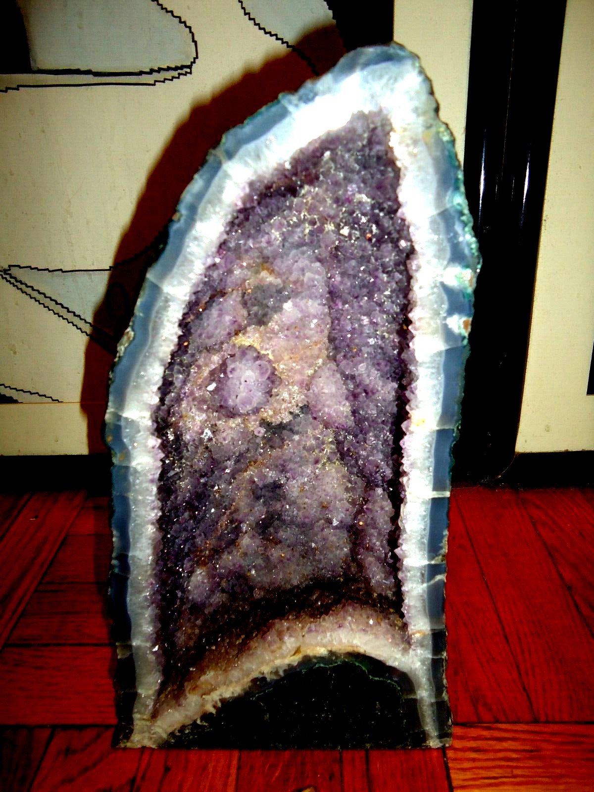 HUGE  BEAUTIFUL 25 POUND 13.5\'\' X 7.5\'\' X 6\'\' AMETHYST  CATHEDRAL CAVE