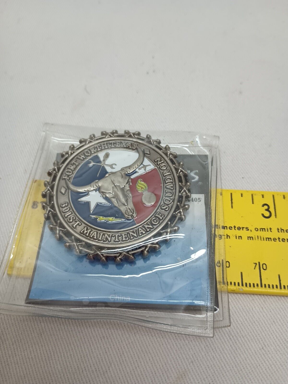 Fort Worth Texas 301st Maintenance Squadron Challenge Coin