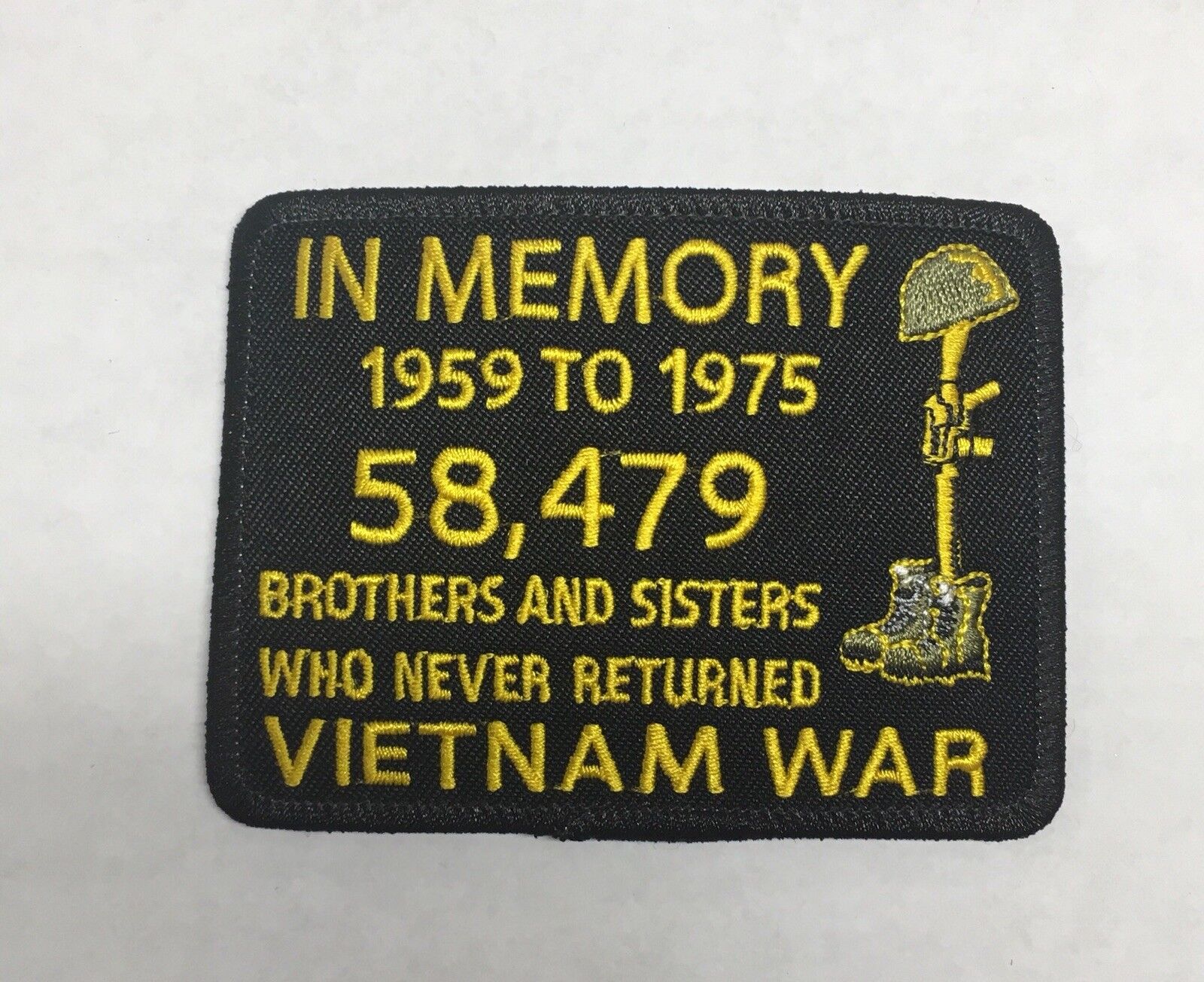 Vietnam Veteran In Memory 1959-1975 patch