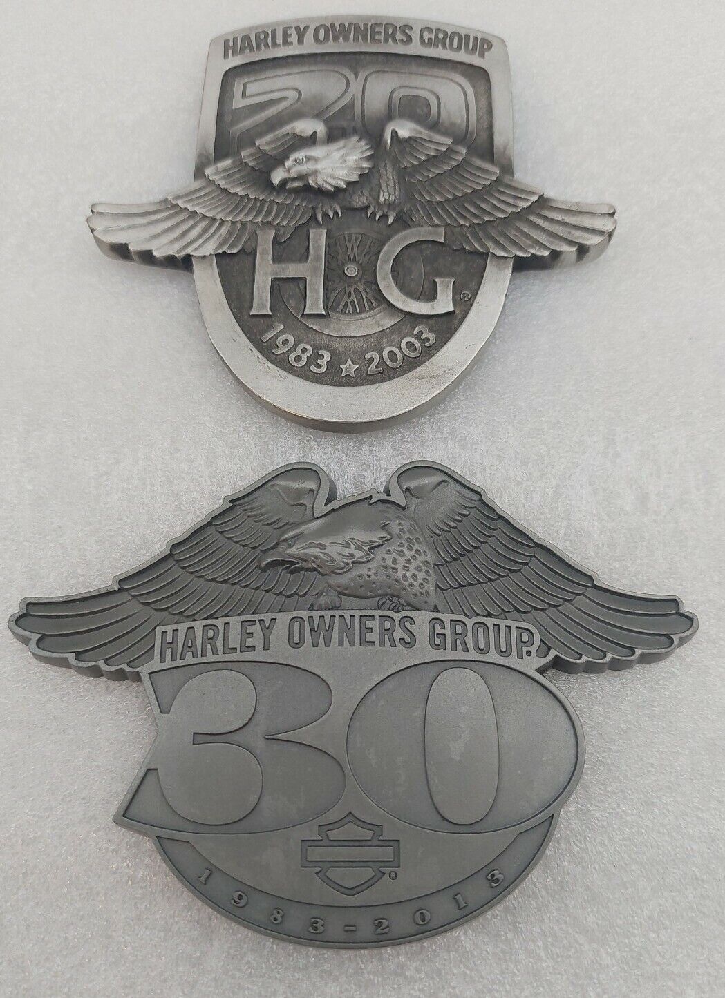 Harley Davidson Appreciation Plaque\'s 20th & 30th Anniversary H.O.G. Brand New