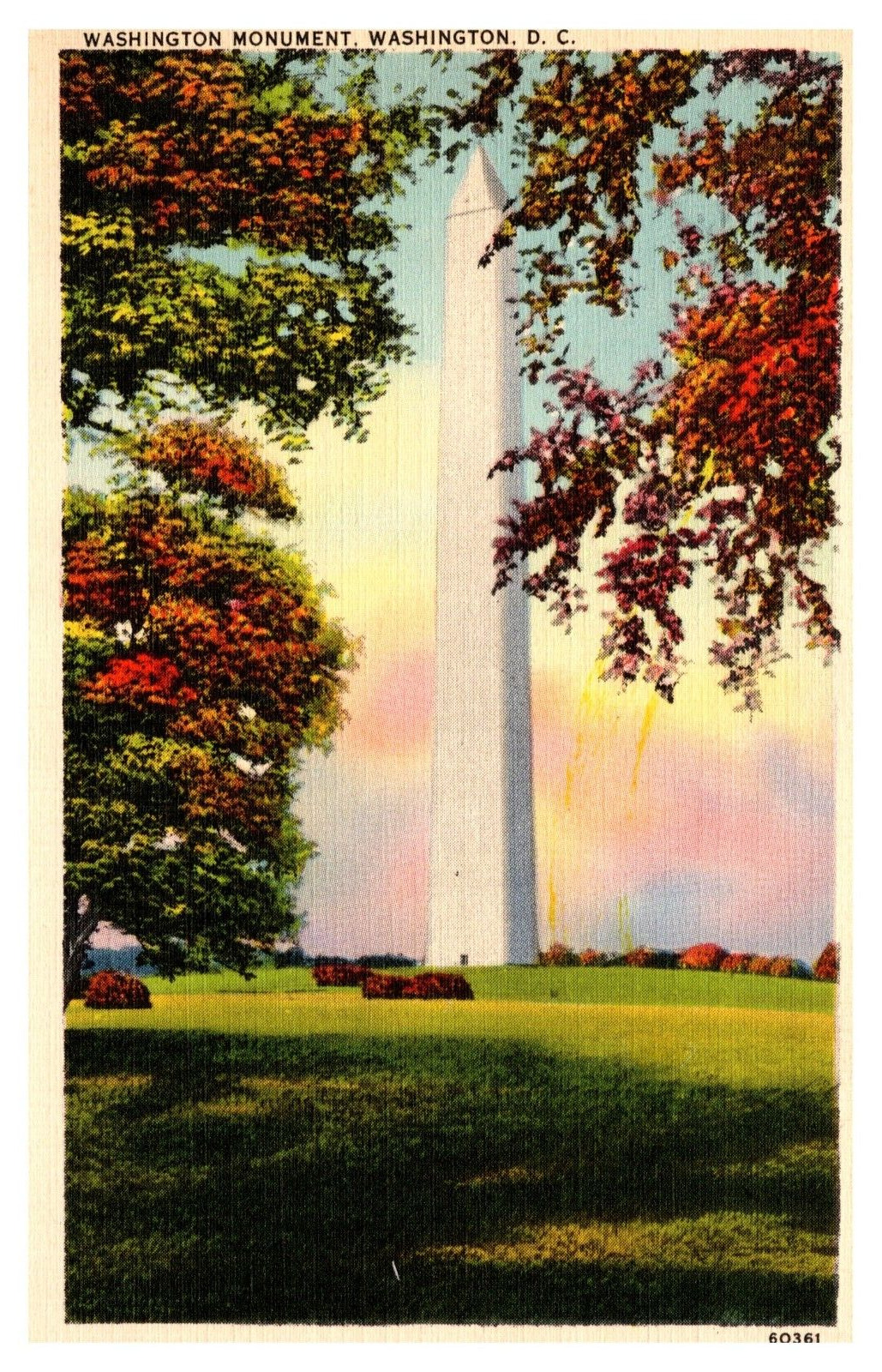postcard The Washington Monument Washington D.C. 4240