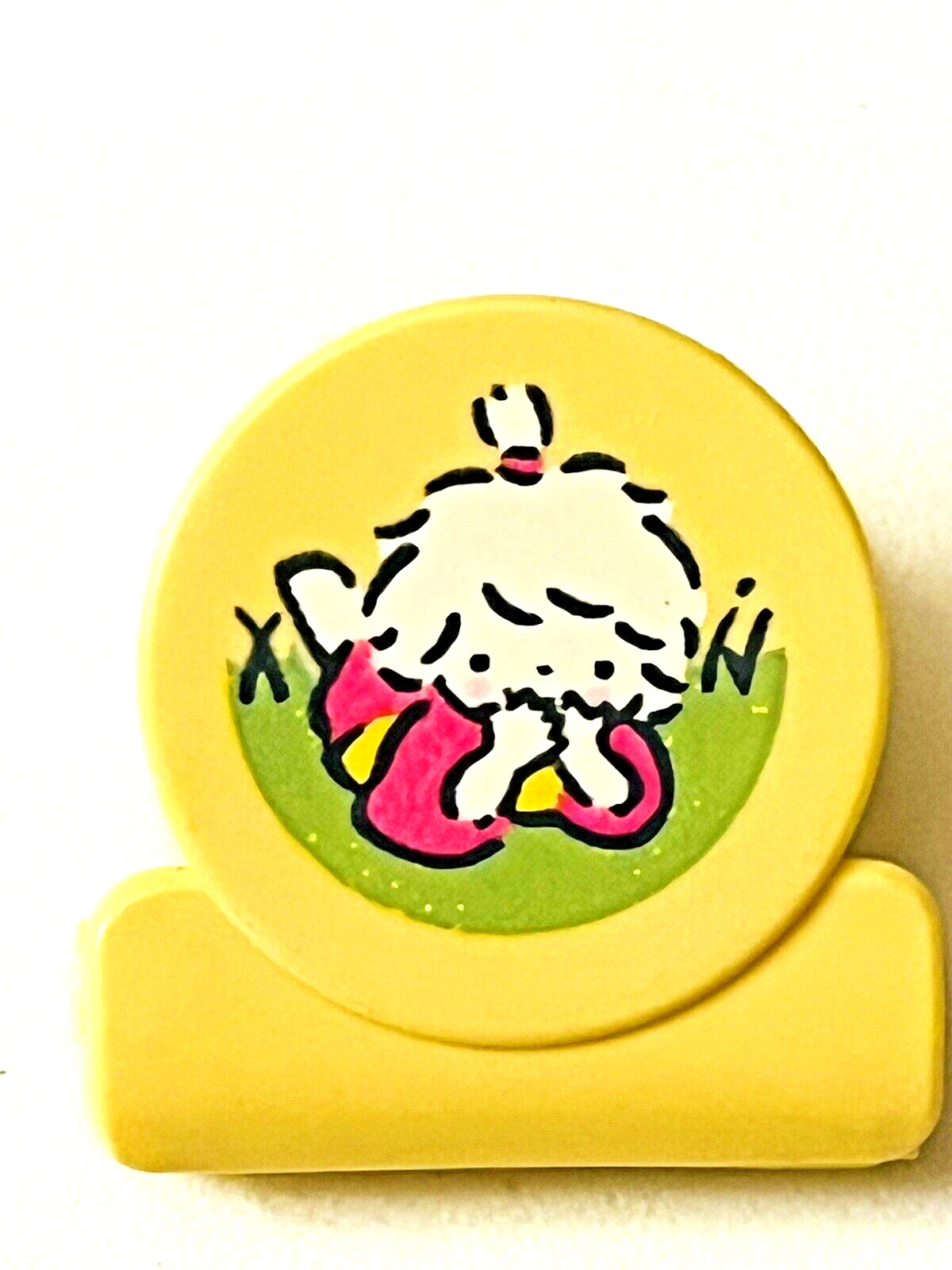VINTAGE 1977 Little Twin Stars Hello Kitty Sanrio Small Yellow Paper Clip Japan
