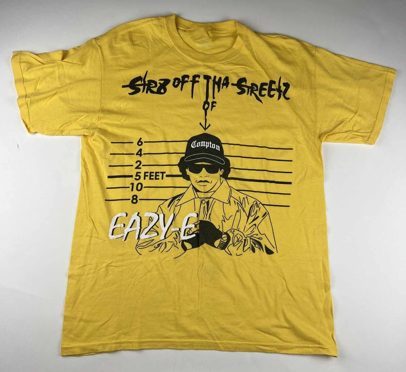 Eazy-E Str8 Off Tha Streetz Of Compton Shirt Classic Yellow Unisex S-3XL RE298