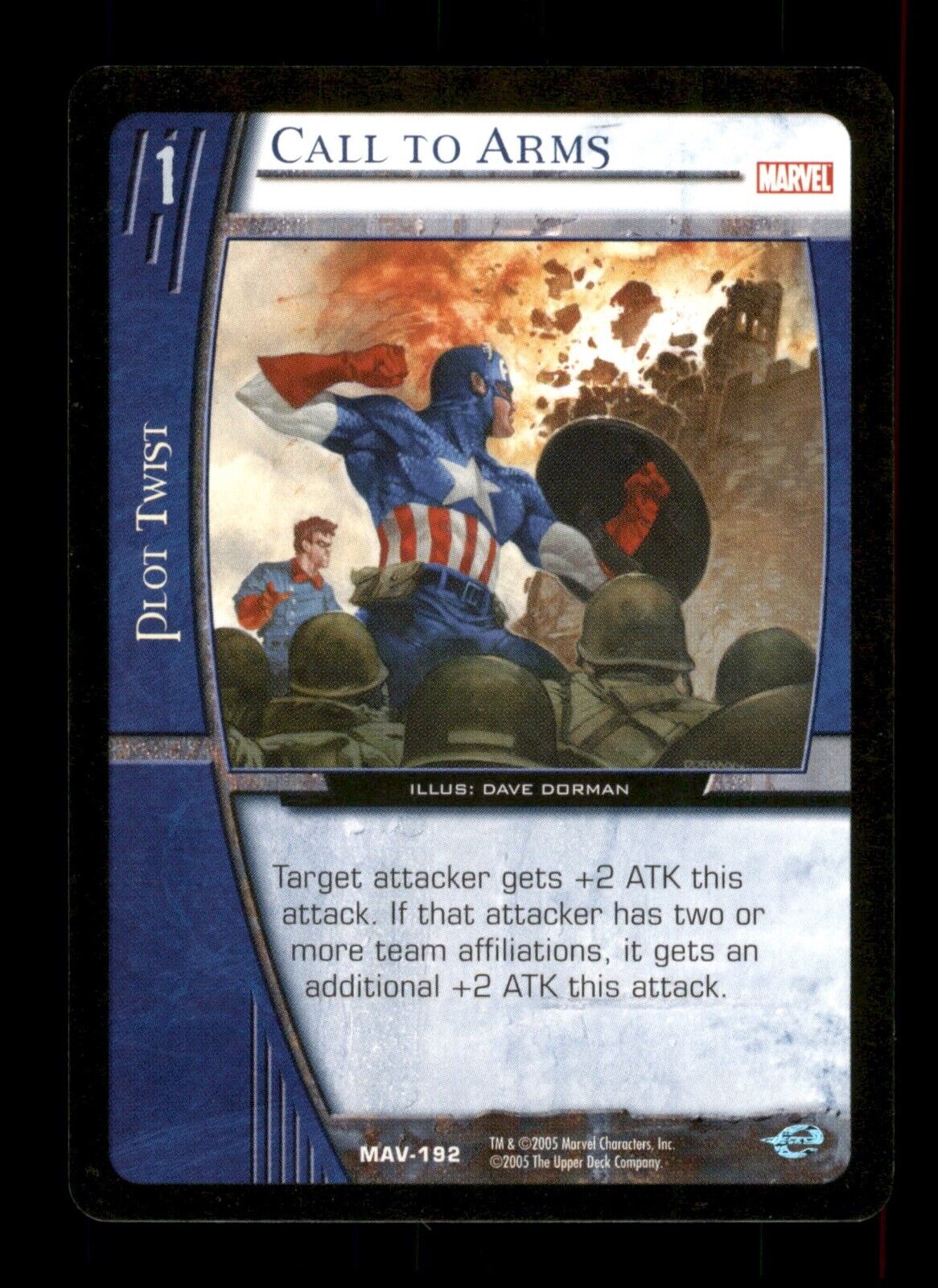 Call to Arms MAV-192 VS System The Avengers Trading Card TCG CCG