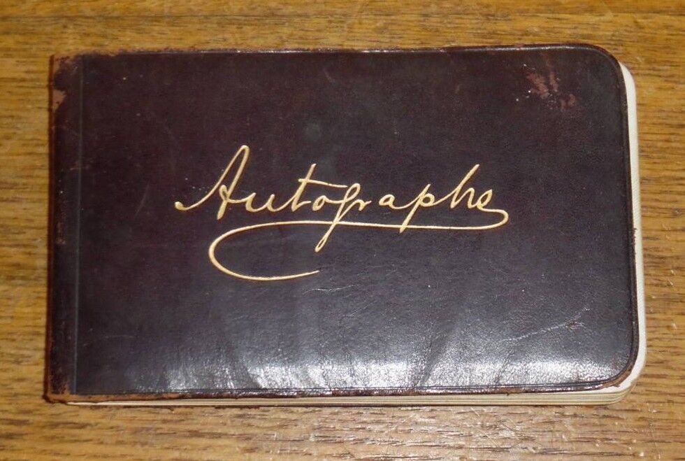 Antique 1884 Autograph Book - Marshall J. Reynolds - West Chester Pennsylvania
