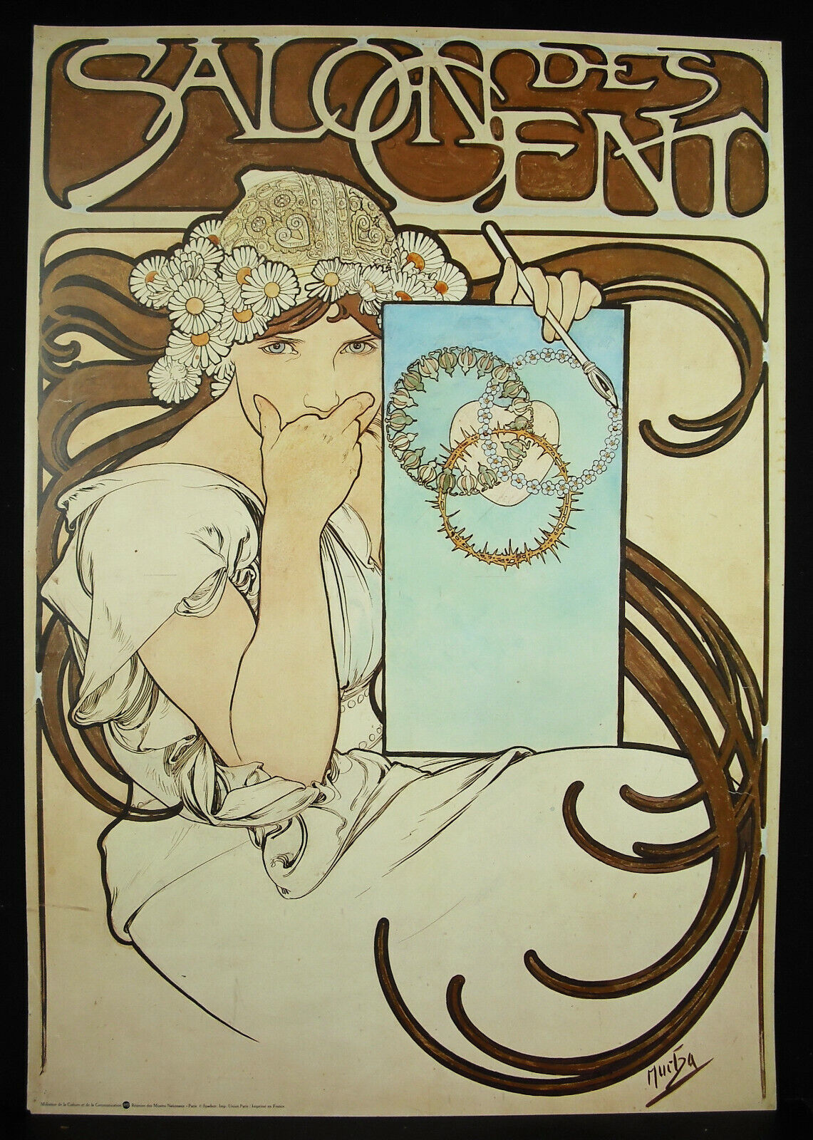 Alfons Maria MUCH Salon des Cents 1897 Art Nouveau Exhibition Reprint Poster