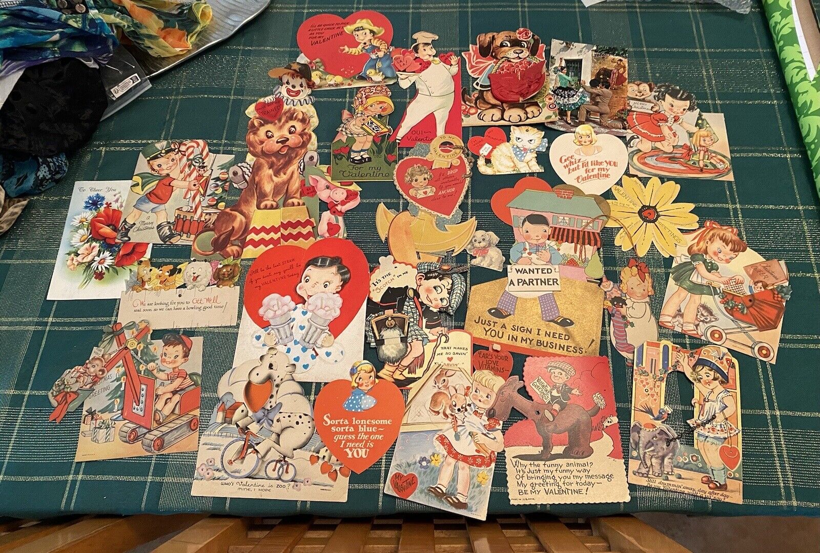 Vintage Mechanical + Valentines Cards & A Few Greetings -  Lot Of 26
