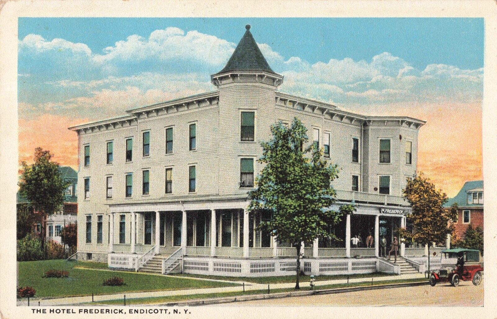 The Hotel Frederick Endicott New York NY 1916 Postcard