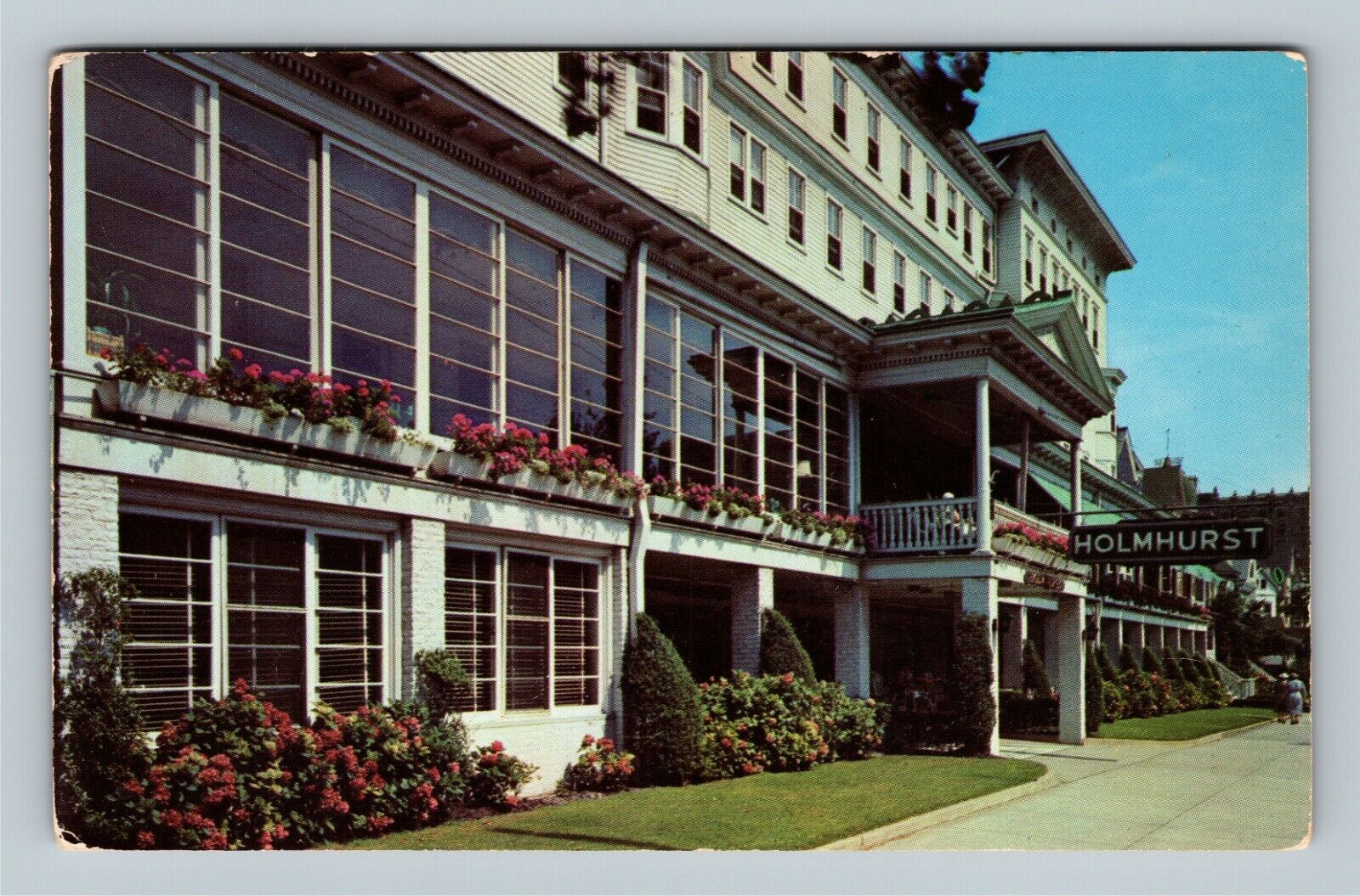 Atlantic City NJ, Holmhurst Hotel, New Jersey Vintage Postcard