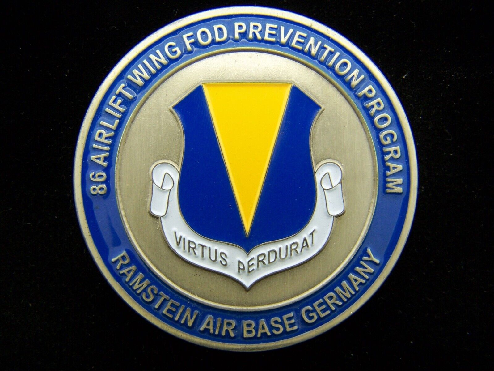 86th Airlift Wing FOD Prevention Program Challenge Coin