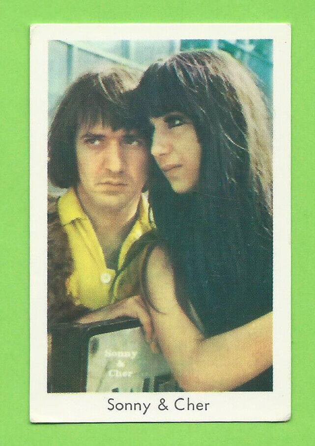 1965-68 Dutch Gum Card Popbilder Sonny & Cher (2)